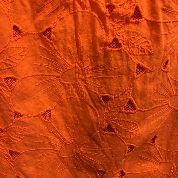 Lucky Brand Floral summertime Blouse orange - Picture 4 of 5